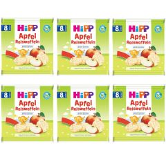 Hipp Organik Elmalı Pirinçli Bebek Gofreti 30 gr 6 ADET