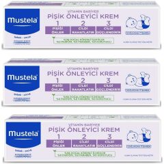 Mustela Vitamin Barrier 1-2-3 Pişik Kremi 100 ml 3 ADET
