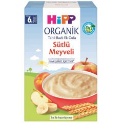Hipp Organik Sütlü Meyveli Tahıl Bazlı 6+ Ay Kaşık Maması 250 gr
