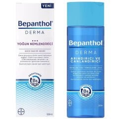 Bepanthol Derma Gece Bakım Kremi 50 ml + Derma Yüz Temizleme Jeli 200 ml