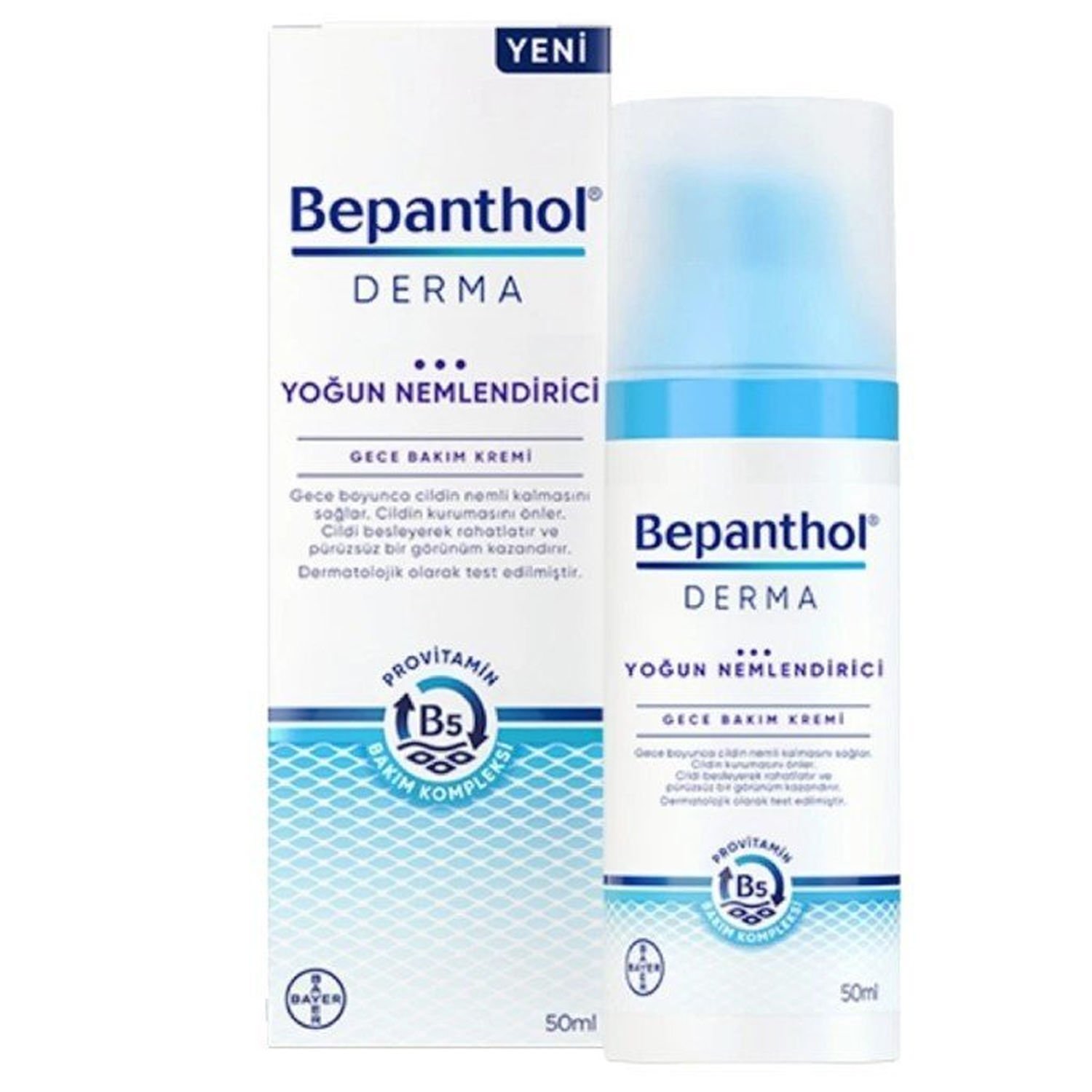 Bepanthol Derma Yoğun Nemlendirici Gece Bakım Kremi 50 ml