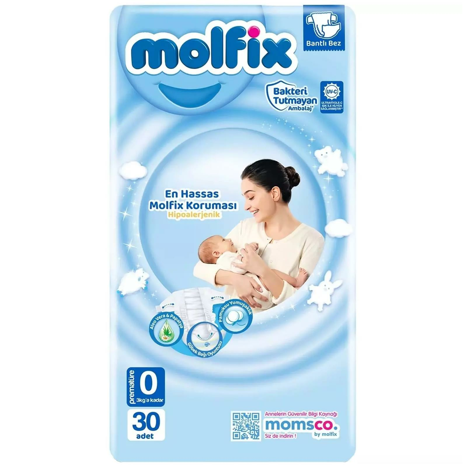 Molfix 0 Numara Prematüre Bebek Bezi 30 lu