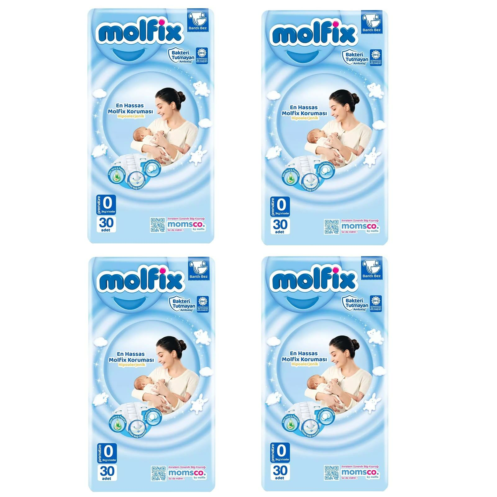 Molfix 0 Numara Prematüre 30 lu Bebek Bezi 4 ADET