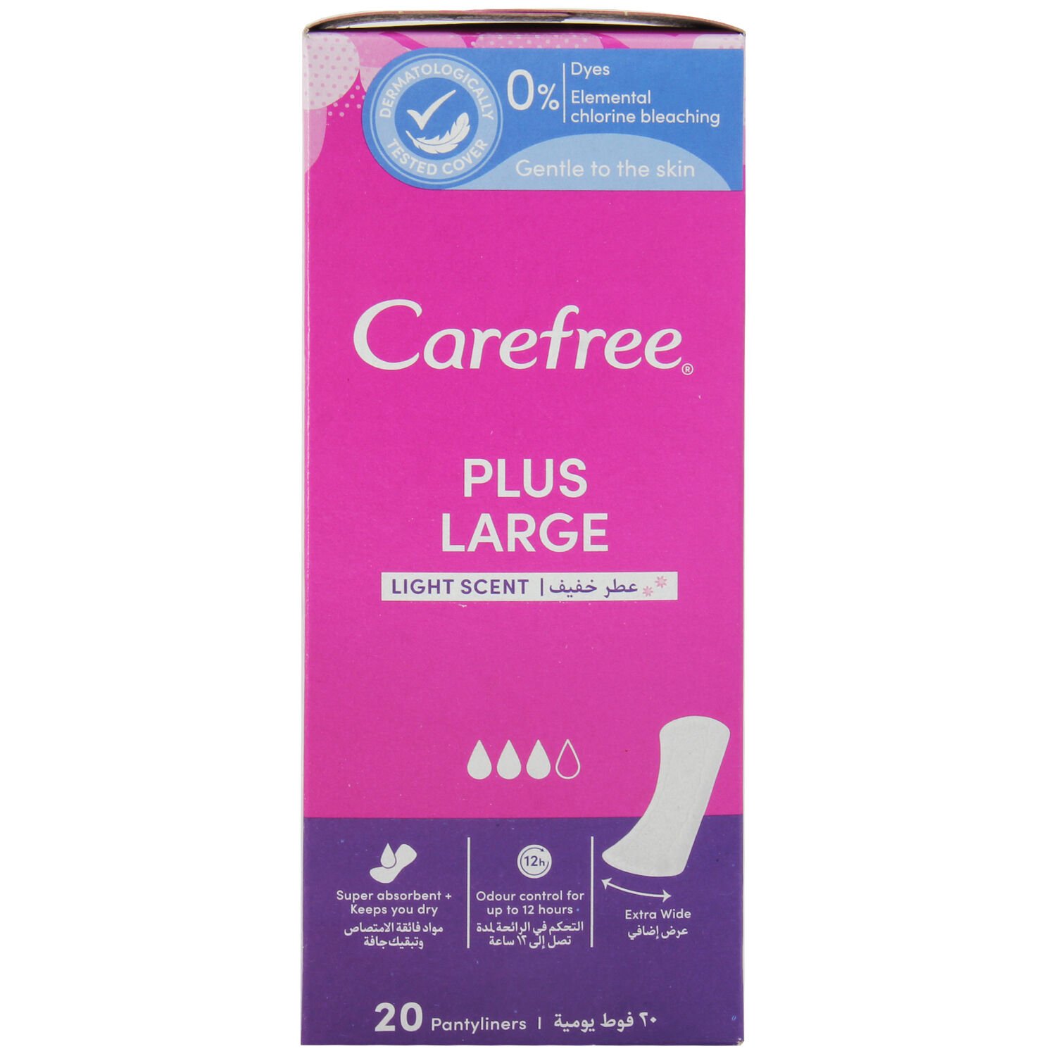 Carefree Plus Large Günlük Ped 20'li