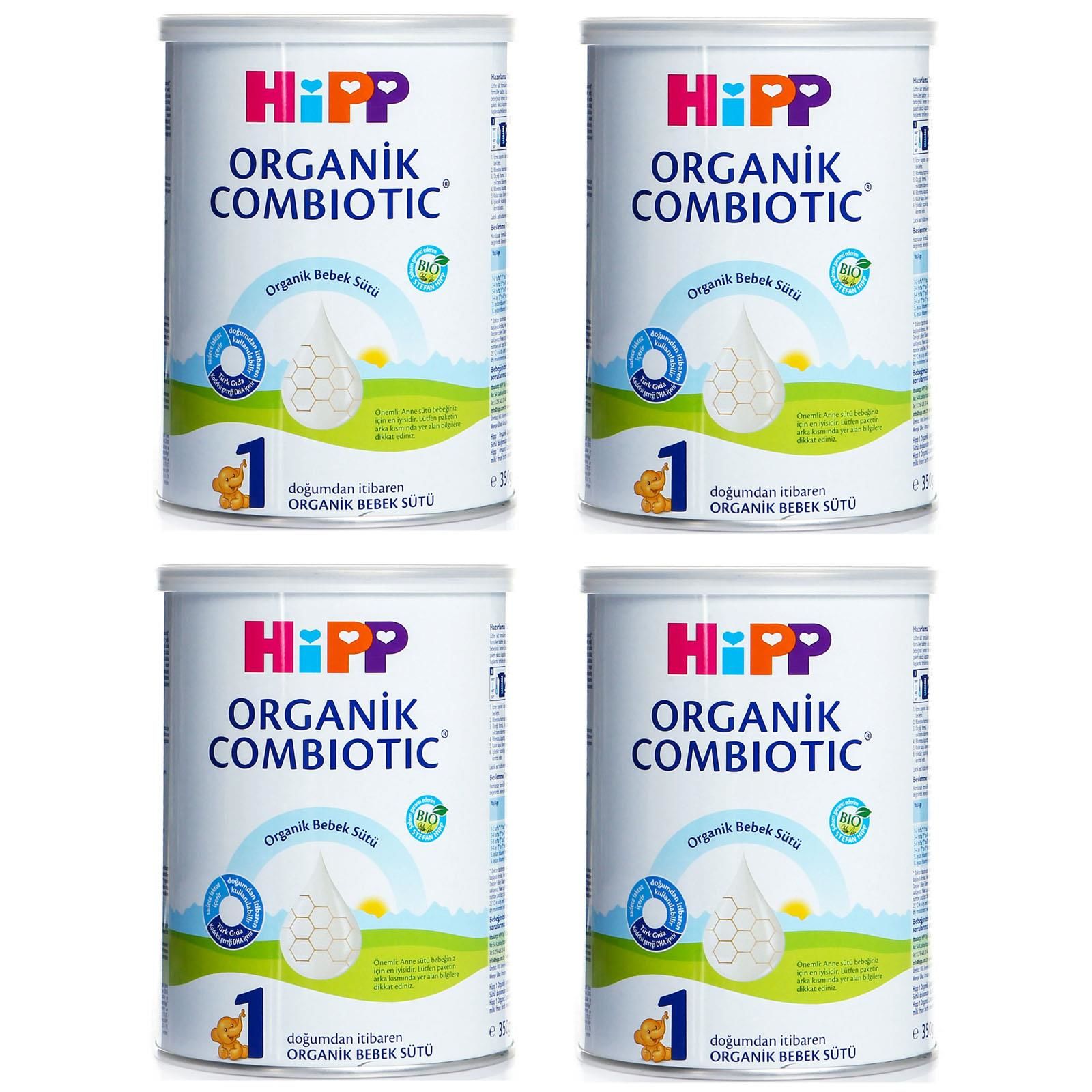 Hipp 1 Organik Combiotic Bebek Sütü 350 gr 4 ADET
