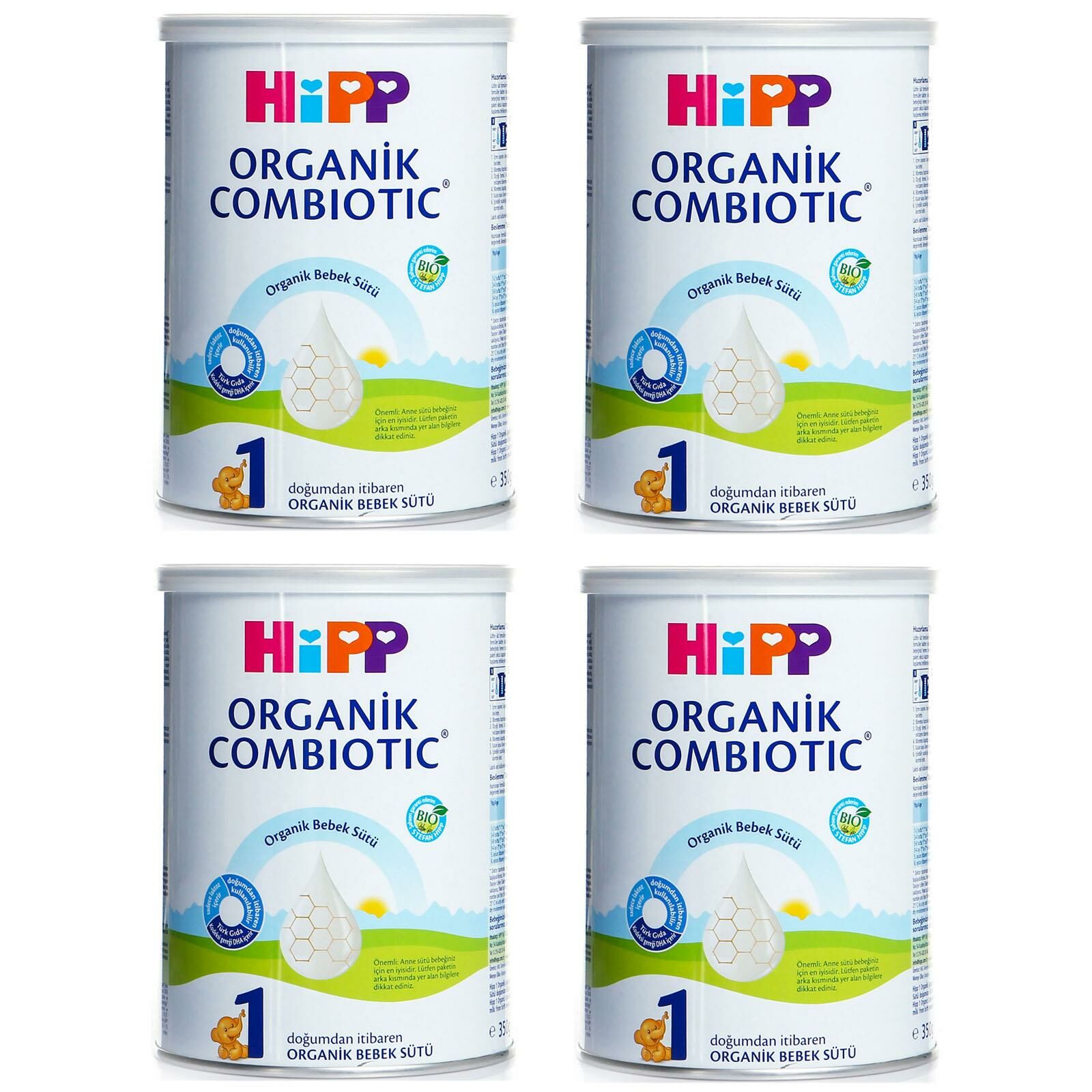 Hipp 1 Organik Combiotic Bebek Sütü 350 gr 4 ADET