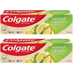 Colgate Natural Extracts Limon Yağı Ve Aloe Vera Özlü Diş Macunu 75 ml + 75 ml