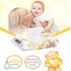 Sleepy Sensitive 90 lı 24 Paket Islak Mendil