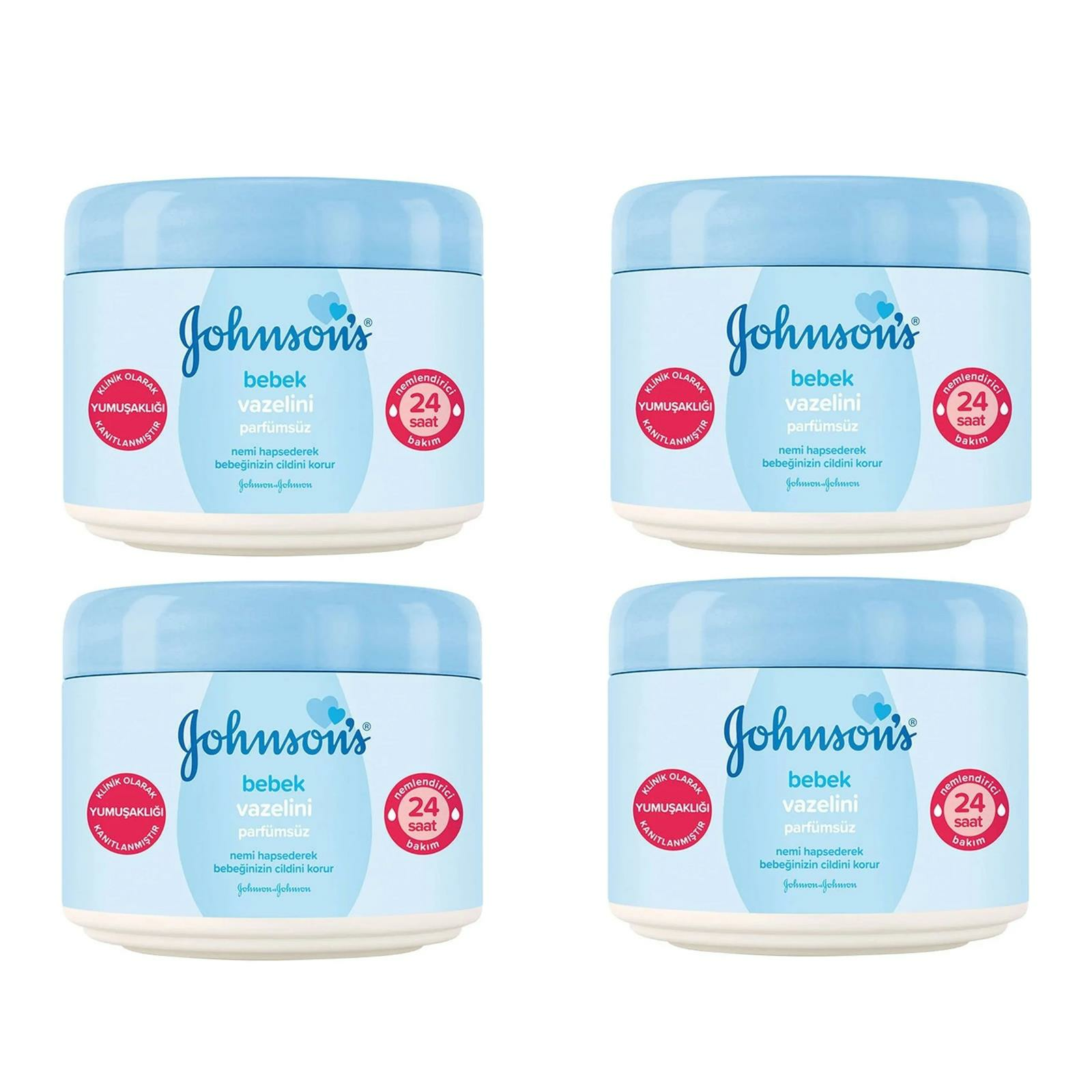 Johnsons Baby Bebek Vazelini Parfümsüz 100 ml 4 ADET