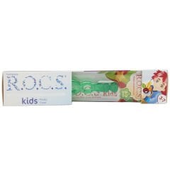 Rocs Kids 3-7 Yaş Arası Meyve Külahı Diş Macunu Ve Fırça Seti