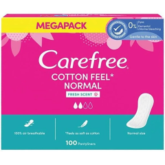 Carefree Cotton Feel Normal Parfümlü Günlük Ped 100 lü