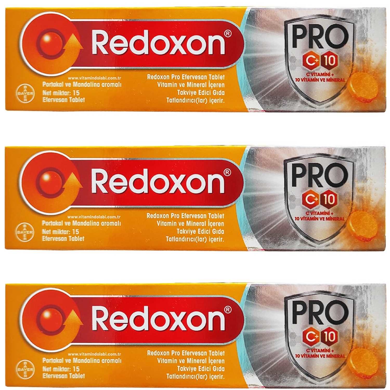 Redoxon Pro 15 Efervesan Tablet 3 ADET