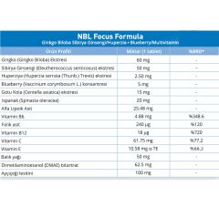 Nbl Focus Formula 30 Tablet