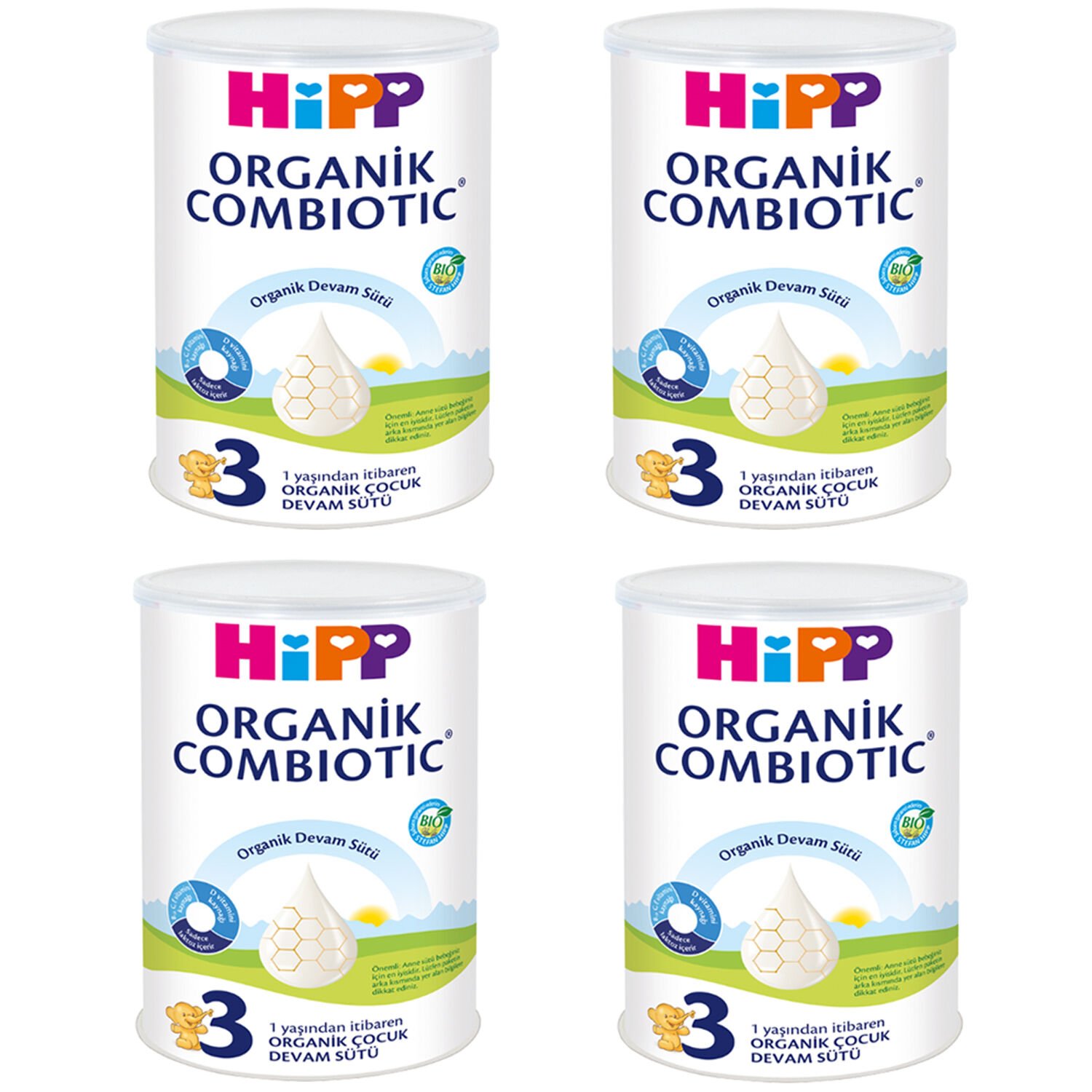 Hipp 3 Organik Combiotic Devam Sütü 350 gr 4 ADET