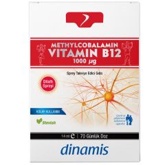 Dinamis Methylcobalamin Vitamin B12 Sprey 14 ml 70 Günlük Doz
