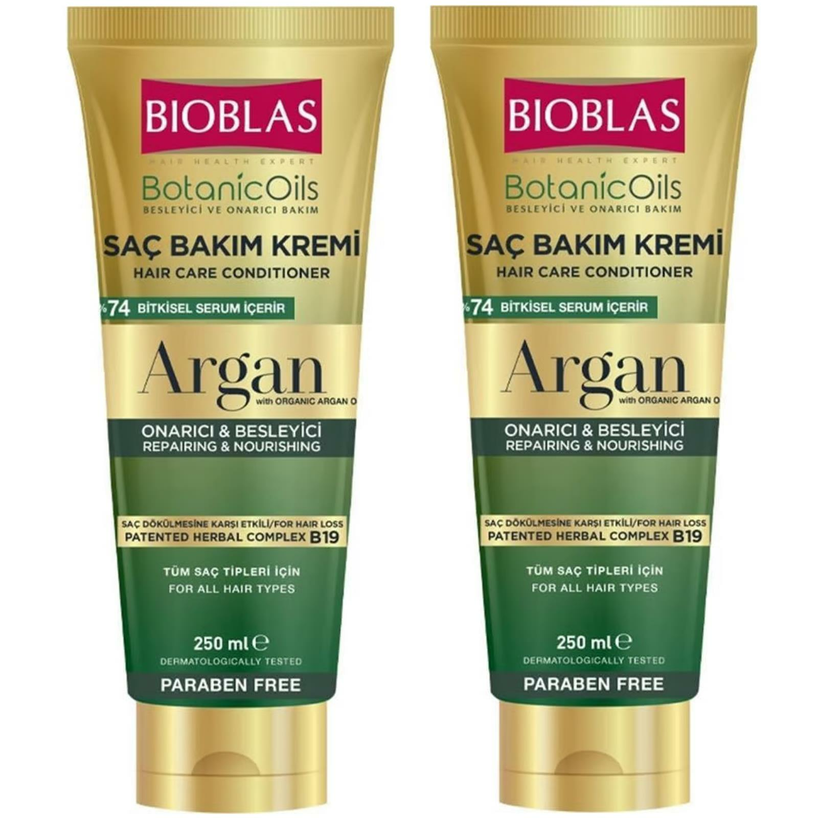 Bioblas Botanic Oils Argan Yağlı Saç Bakım Kremi 250 ml 2 ADET