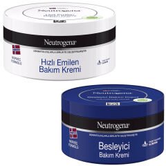 Neutrogena Hızlı Emilen Bakım Kremi 300 ml + Besleyici Bakım Kremi 300 ml