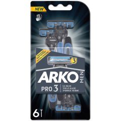 Arko Men Pro 3 Üç Bıçaklı Tıraş Bıçağı 6 lı