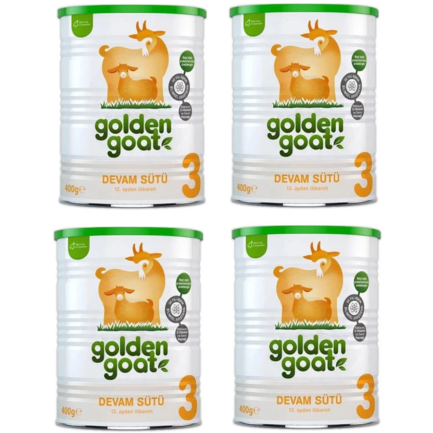 Golden Goat 3 Keçi Devam Sütü 400 gr 4 ADET