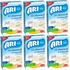 Arı Mama 12 Vitaminli 6 Mineralli Sütlü Pirinç Unu 250 gr 6 ADET