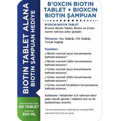 Bioxcin Biotin 5000 Mcg 60 Tablet + Biotin Şampuan 300 ml