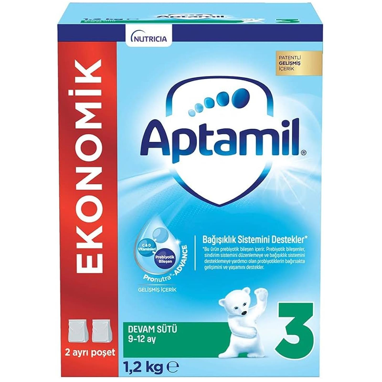 Aptamil 3 Devam Sütü 1200 gr