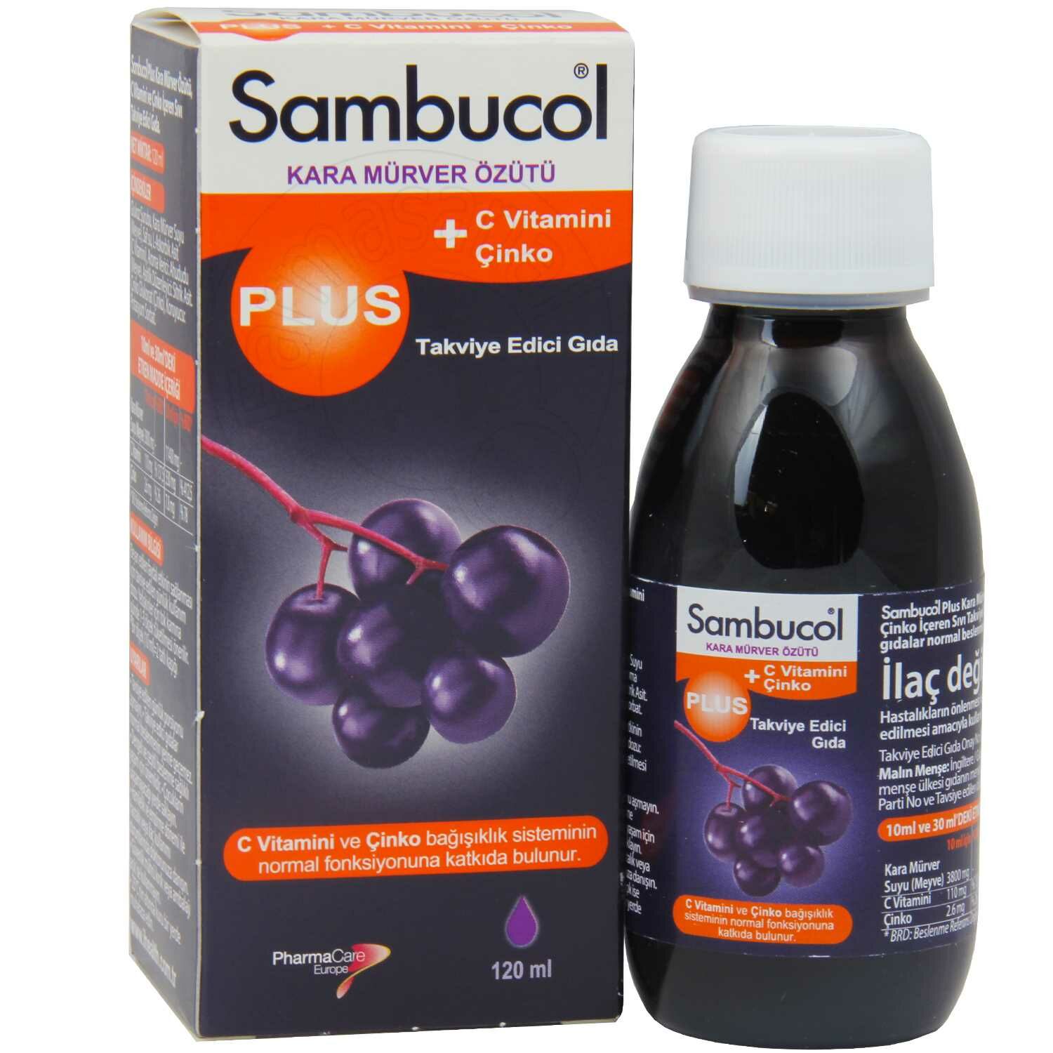 Sambucol Plus Kara Mürver Ekstresi 120 ml