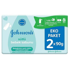 Johnsons Baby Sütlü Bebek Sabunu 2 x 90 gr Eko Paket