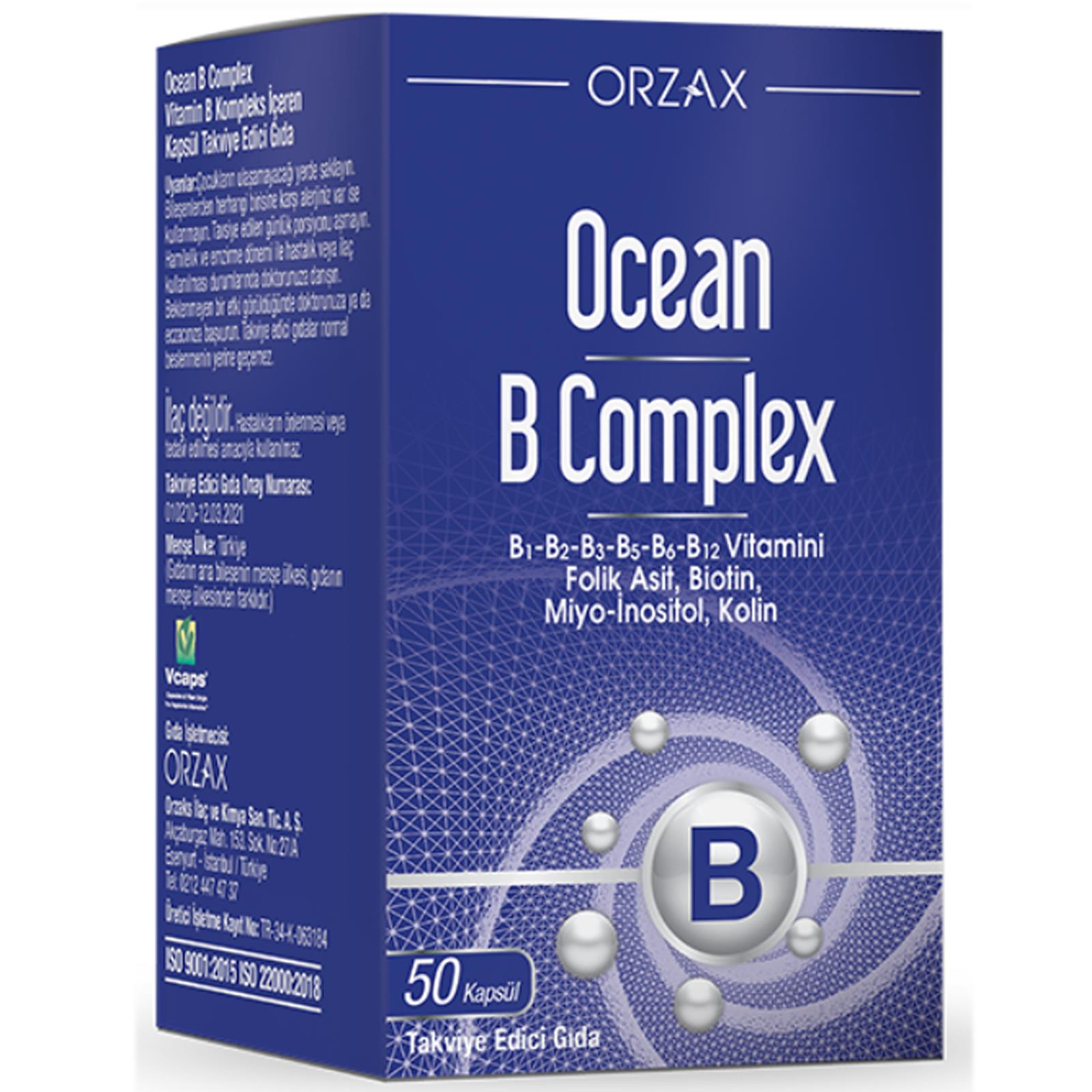 Ocean B Complex 50 Kapsül