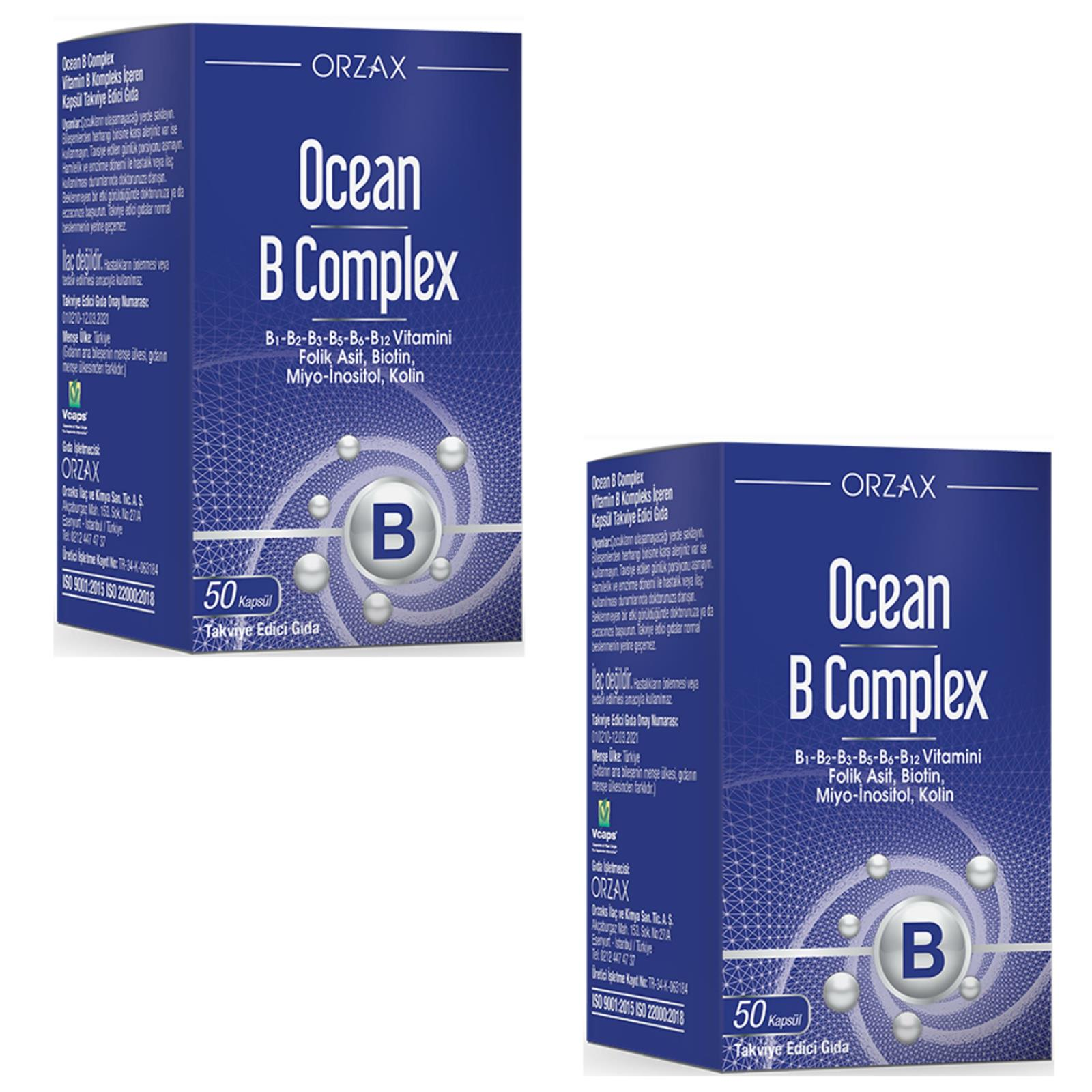 Ocean B Complex 50 Kapsül 2 ADET