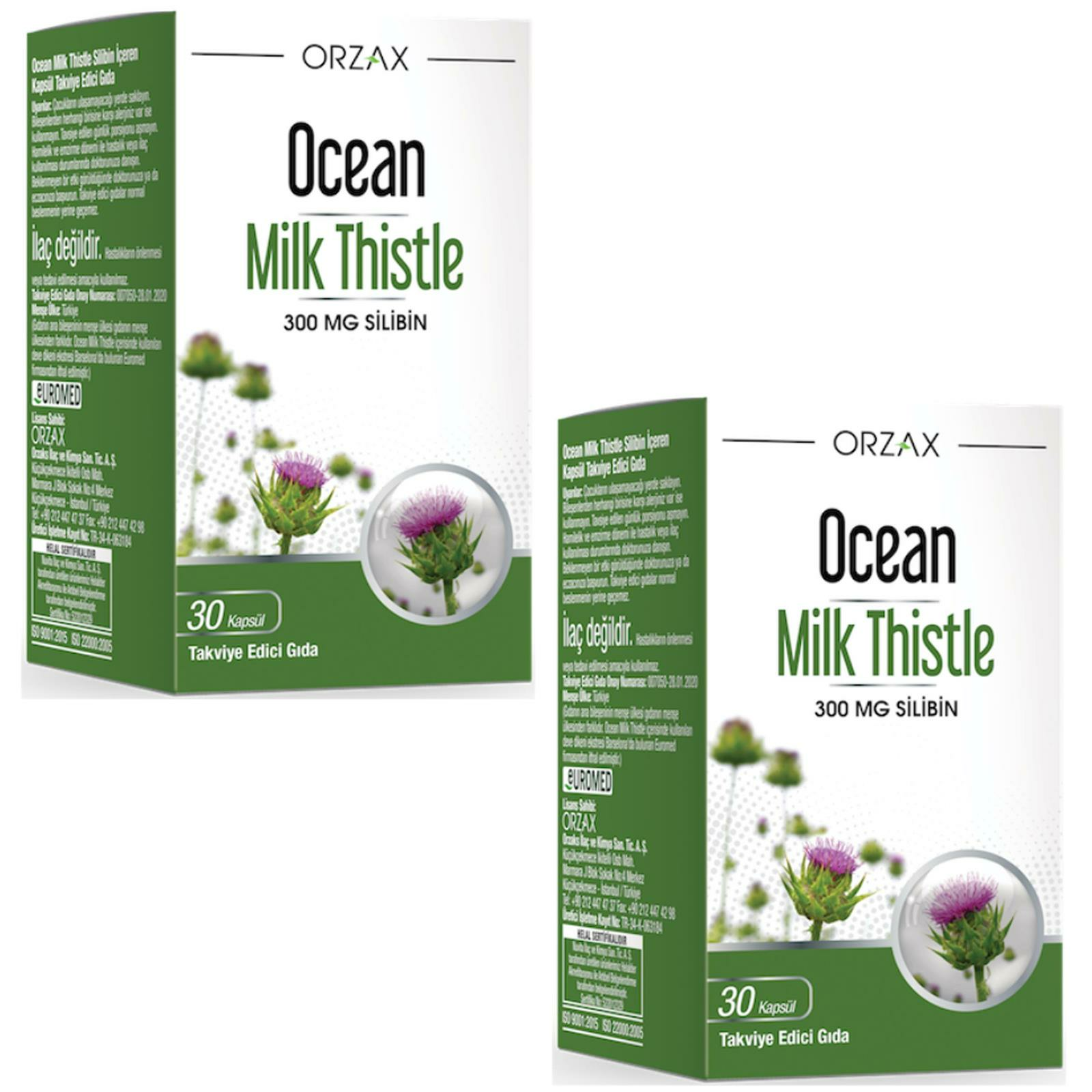 Ocean Milk Thistle 30 Kapsül 2 ADET