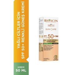 Bioxcin Sun Care Çok Yüksek Korumalı Yağlı Ciltler İçin Renkli Güneş Kremi Spf 50+ 50 ml