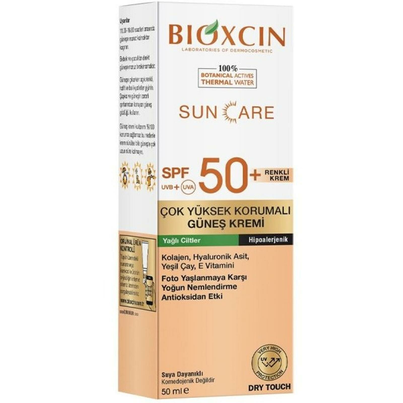 Bioxcin Sun Care Çok Yüksek Korumalı Yağlı Ciltler İçin Renkli Güneş Kremi Spf 50+ 50 ml