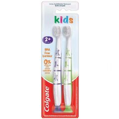 Colgate Kids 2+ Yaş Yapışkan Tabanlı Çocuk Diş Fırçası 2'li Extra Soft