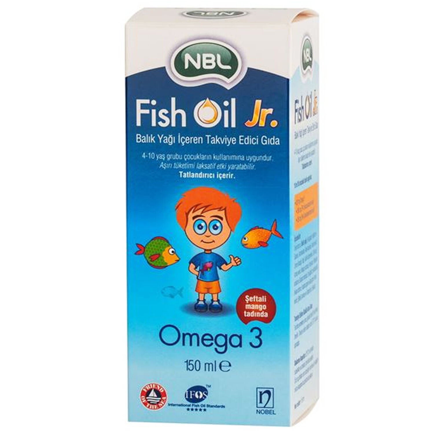 NBL Fish Oil Jr. Omega 3 Balık Yağı 150 ml