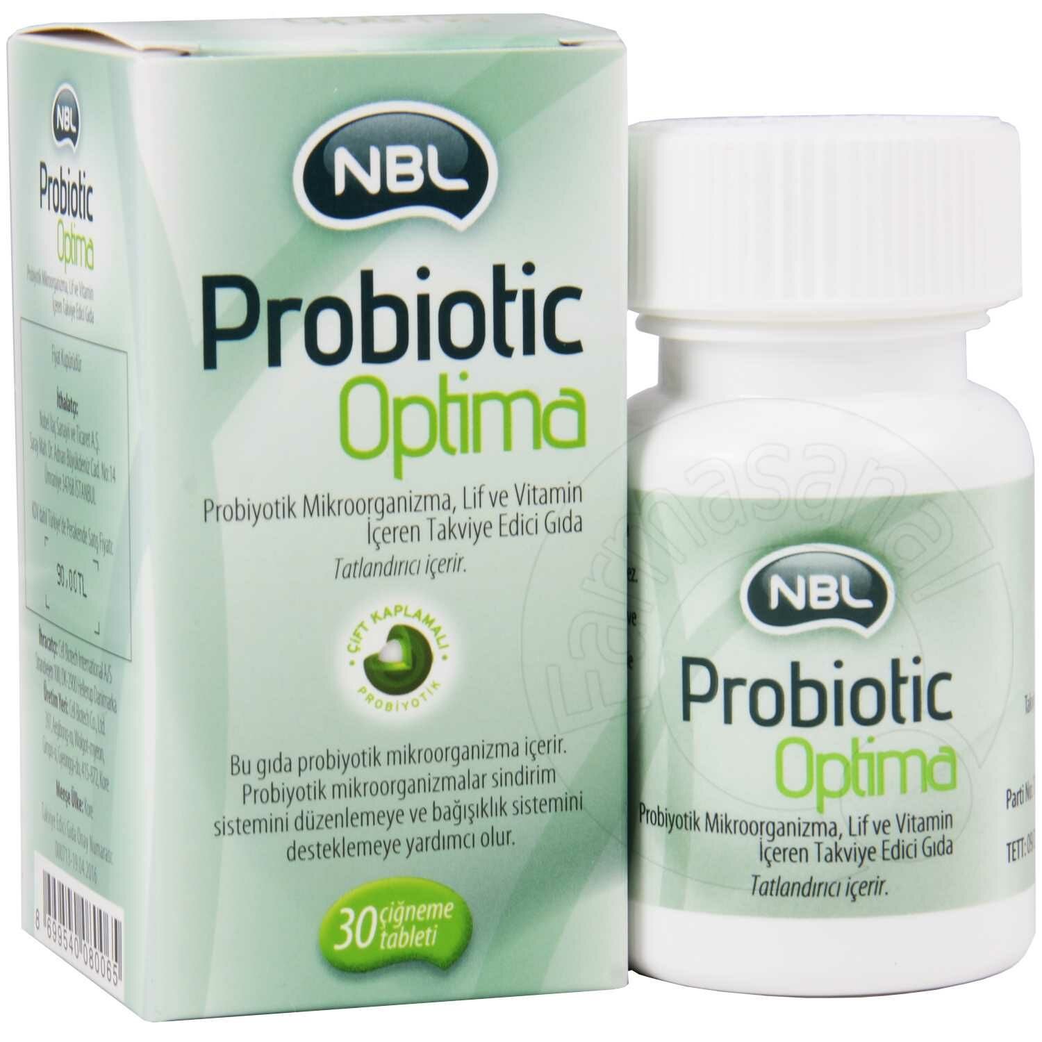 Nbl Probiotic Optima 30 Çiğneme Tableti