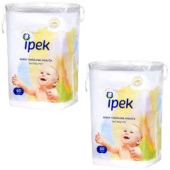 İpek Maxi 60 lı Bebek Temizleme Pamuğu 2 Paket