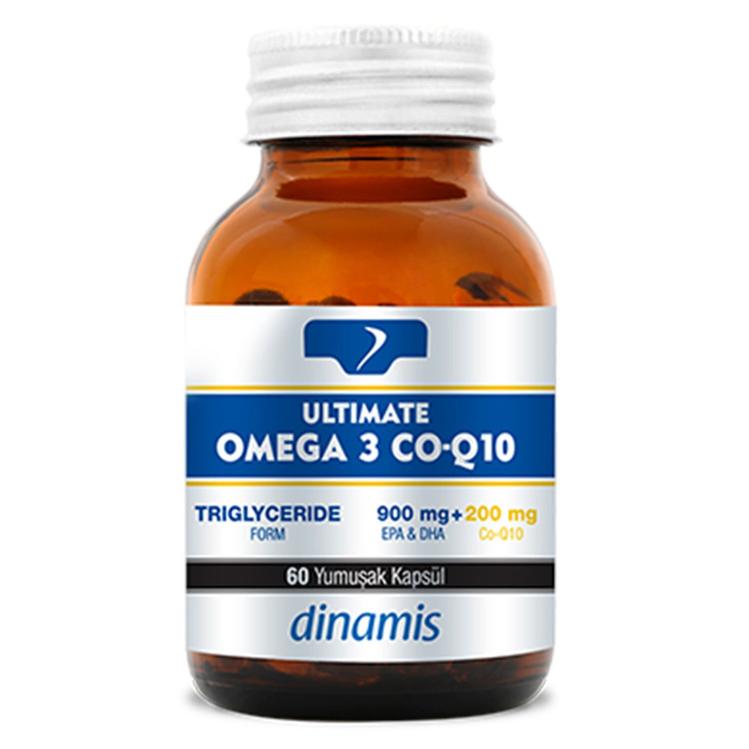 Dinamis Ultimate Omega 3 Co-Q10 İçeren Takviye Edici Gıda 60 Yumuşak Kapsül