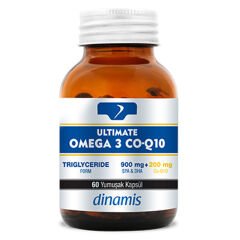 Dinamis Ultimate Omega 3 Co-Q10 İçeren Takviye Edici Gıda 60 Yumuşak Kapsül