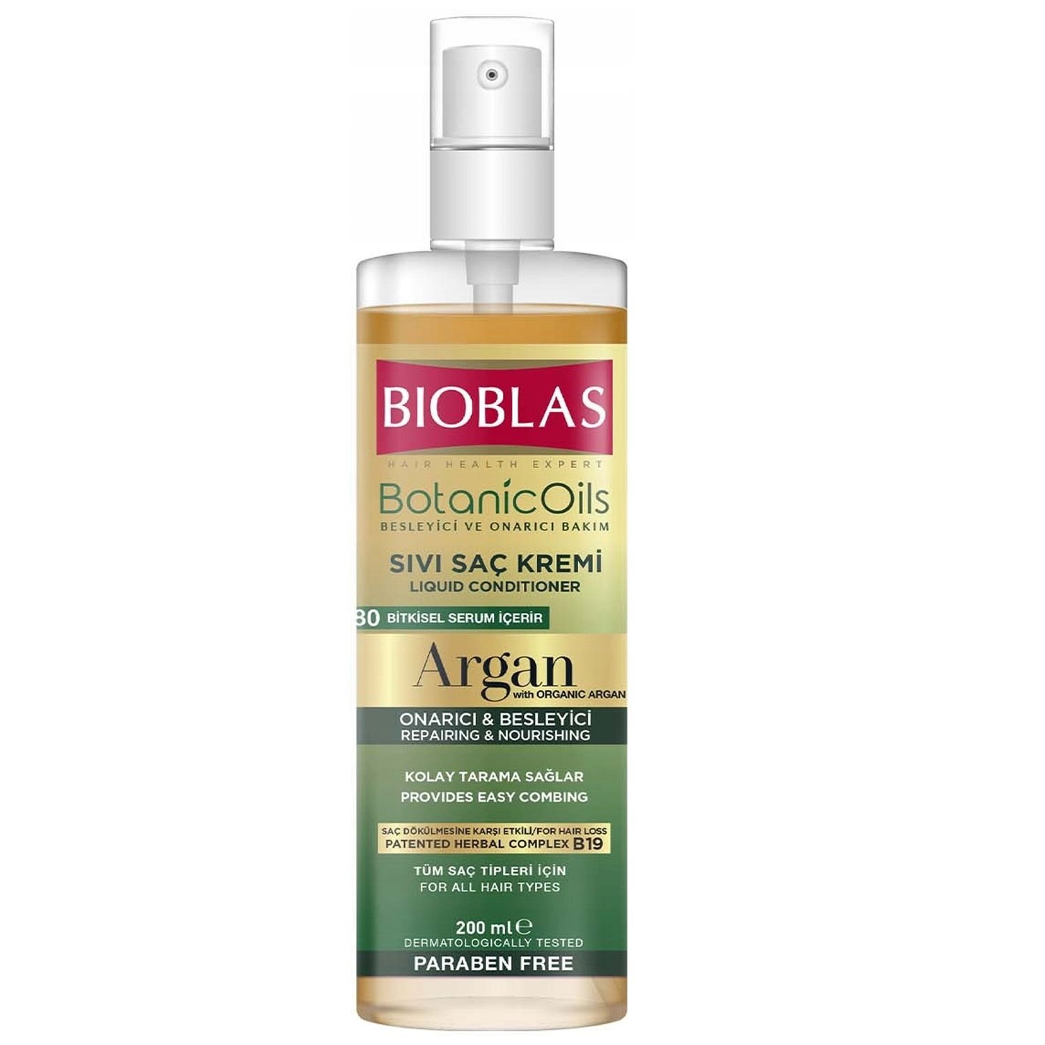 Bioblas Botanic Oil Argan Yağlı Sıvı Saç Kremi 200 ml