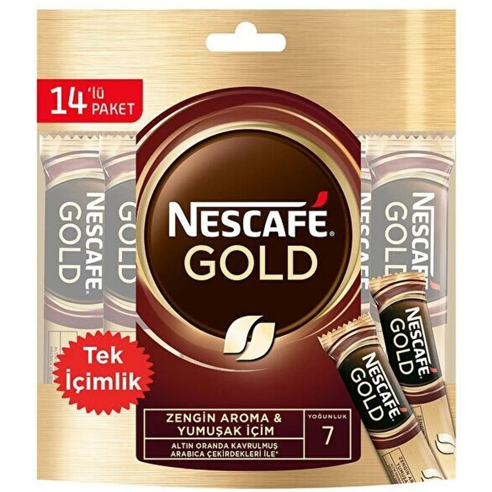 Nescafe Gold Tek İçimlik Hazır Kahve 2 gr x 14 lü Paket SKT 06/2024
