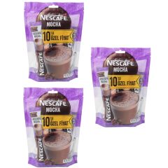 Nescafe Mocha Çikolatalı Sütlü Köpüklü Kahve 10 lu Paket 3 ADET