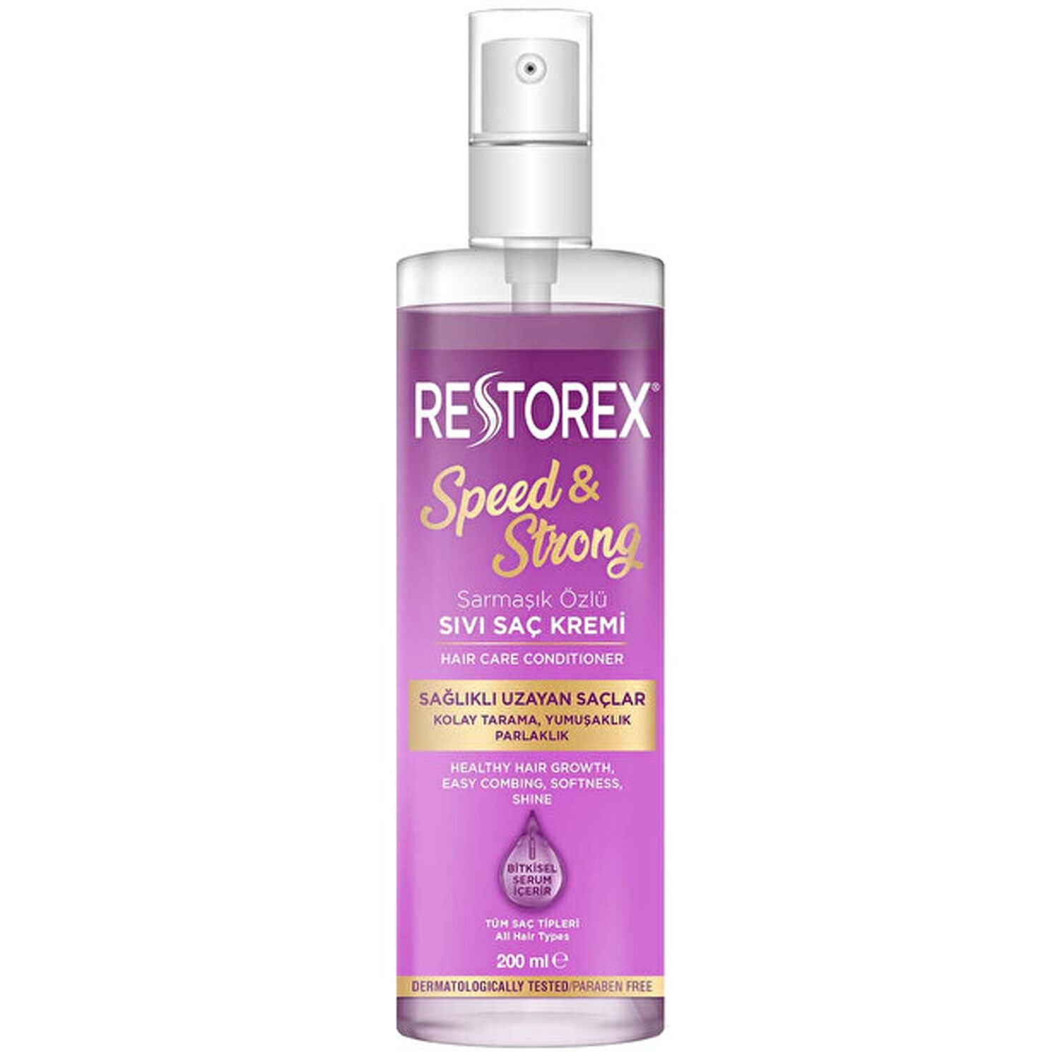 Restorex Sağlıklı Uzama Etkili Işıltılı Bakım Sıvı Saç Kremi 200 ml
