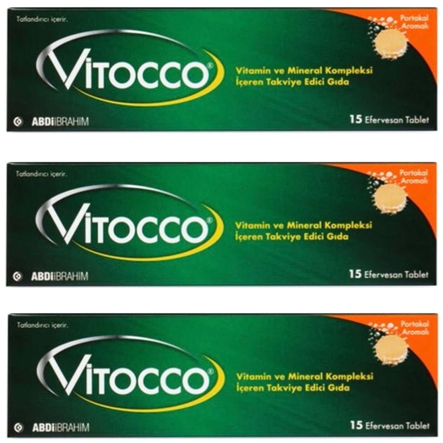 Vitocco Vitamin Ve Mineral Kompleksi 15 Efervesan Tablet 3 ADET