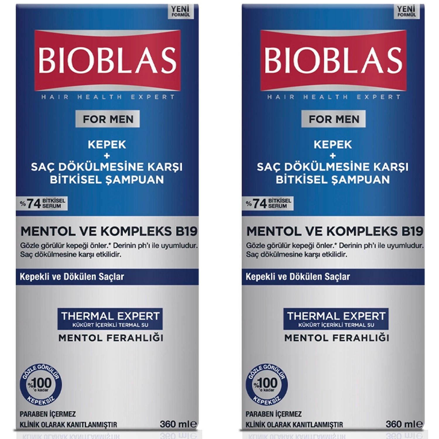 Bioblas For Men Kepek Ve Saç Dökülmesine Karşı Şampuan 360 ml 2 ADET