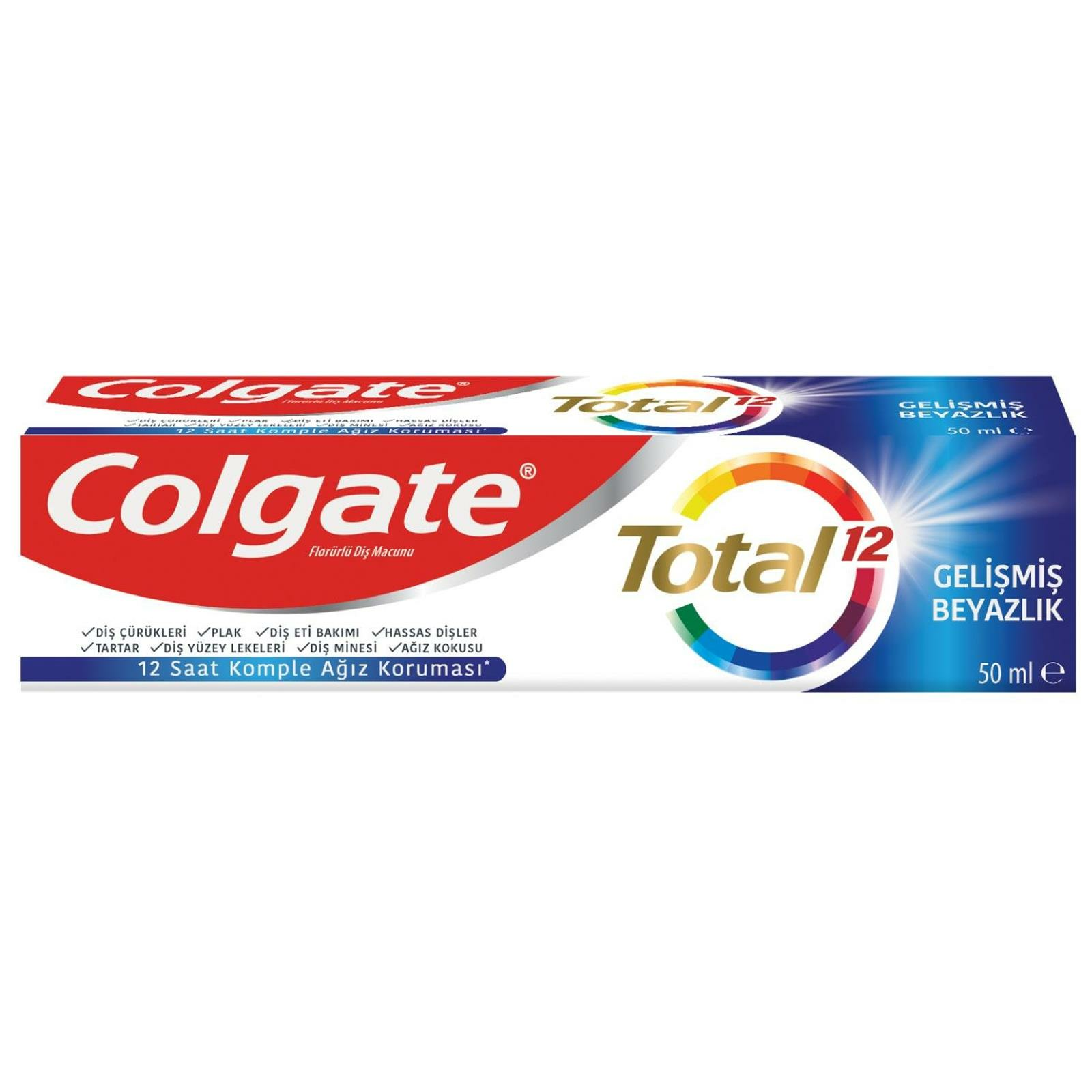 Colgate Total Gelişmiş Beyazlık Diş Macunu 50 ml