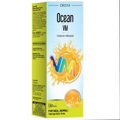 Ocean VM Vitamin Mineral Portakal Aromalı Şurup 150 ml