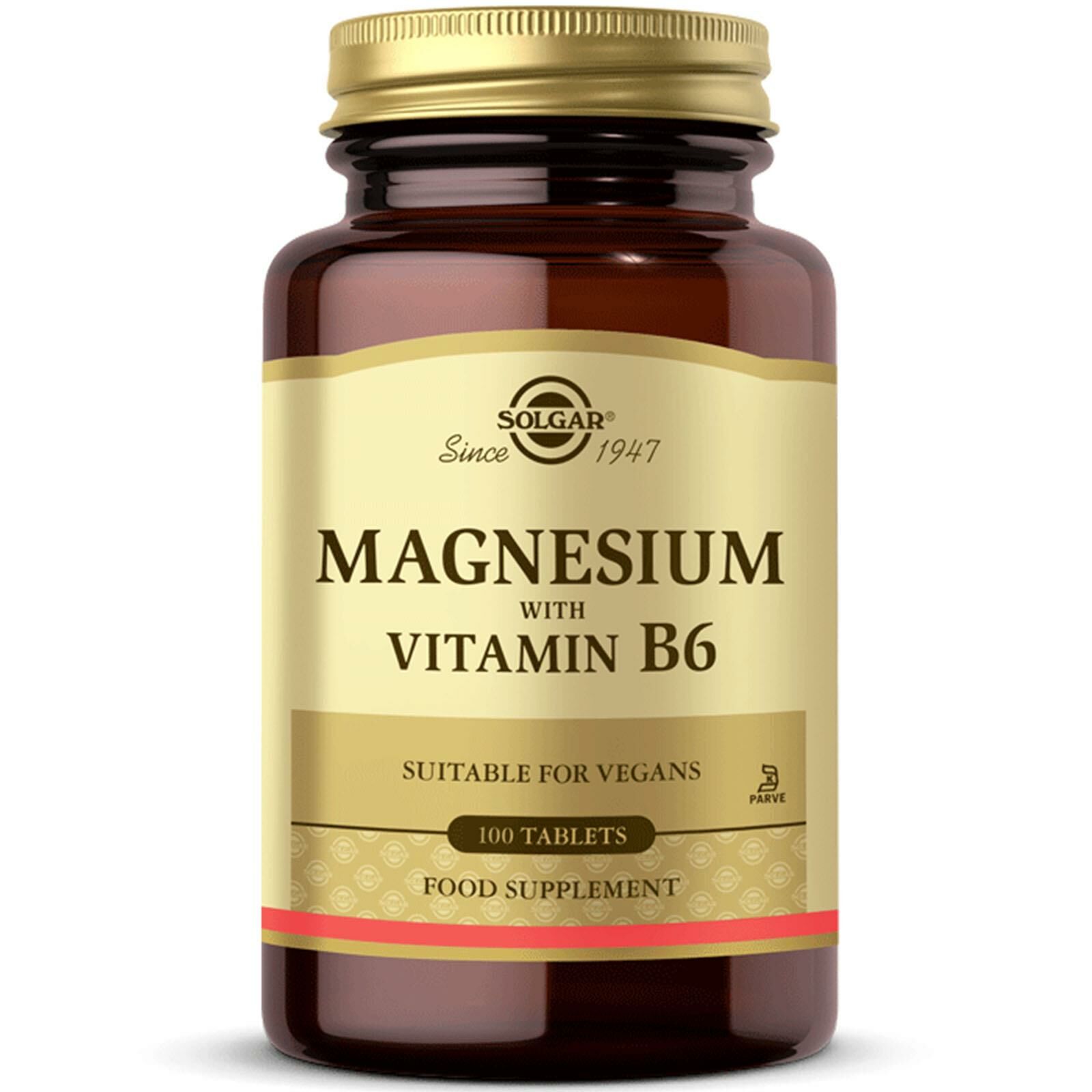Solgar Magnesium With Vitamin B6 100 Tablet