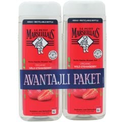 Le Petit Marseillais Ekstra Yumuşak Formüllü Organik Akdeniz Çileği Duş Jeli 2 x 400 ml