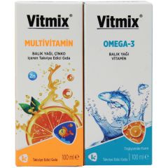 Vitmix Omega 3 Şurup 100 ml Ve Multivitamin Şurup 100 ml 2 li Paket
